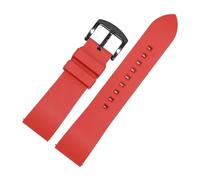 CACVGVMGTW Bracelet de montre en silicone for homme, compatible avec Seiko No. 5, Tissot, Rolex, luxe, plongée en caoutchouc, Mido, Longines, Citizen Watch Band 20 mm 22 mm(Red-Black-K2,20mm)