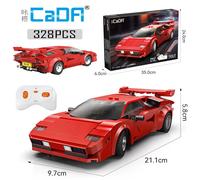 Cada 1:20 328 pièces ville technologique RC voiture de course App blocs de construction télécommande vitesse véhicule briques jouet cadeaux de vacances box