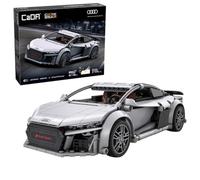 CADA Audi R8 Coupé - 536 pièces - Voiture de Sport à l'échelle 1:14 - App + RC - (DeQuBe 927DE57012)