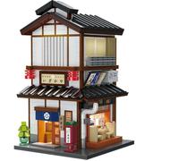 CADA Bâtiments - Jeu de construction - Bistrot Izakaya à Yakitori Japonais - 1195 pièces - Dès 14 ans - LED inclus