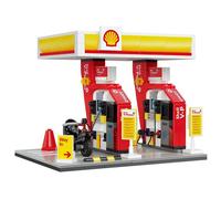 CADA Bâtiments - Jeu de construction - Station-service Shell - 305 pièces - Dès 8 ans