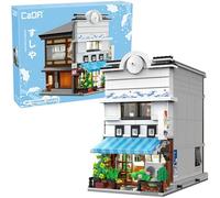 CaDA Bâtiments Magasin Japonais Sushiya, Ensemble de Construction Modèle Architecture Japonaise, 1665 Pièces