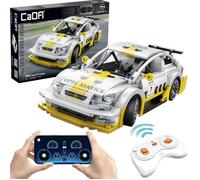 Cada blocs de construction Voiture de sport télécommandée blanche Opel Astra V8 Coupe RC racing car Dual Mode 330 pièces