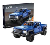 CaDA Briques de Construction Voiture Bleue Véhicule Tout-Terrain Smash Off-Roader Pull-back 390 pièces