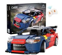 DeQUBE – Jeu de construction Citroën C4 WRC 1:18 Sebastian Loeb App+RC 329 pièces Multicolore