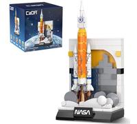 CaDA C56044W NASA SLS Rocket Building Block Model, 197 pièces de 20 cm de haut avec rampe de lancement, Artemis Program Adult Collection 14+