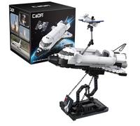 CaDA – Jeu de construction Space Shuttle Discovery – 475 pièces – Argenté – Enfants