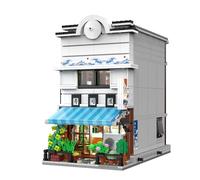 CaDA Jeu de construction Epicerie Kitty 921 pièces avec LED Noir