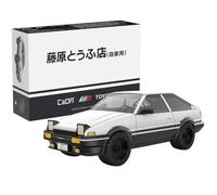 CaDA Construction Blocks White Toyota AE86-trueno Town Car Initial-D 72 pieces
