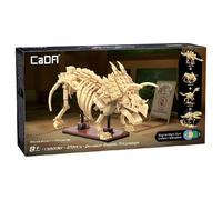 CaDA Ensemble De Construction Triceratops Fossile 272 Pièces Luminescent 8+