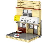 CADA Initial-D - Jeu de construction - Restaurant Tofu (voiture non incluse) - 414 pièces - Dès 14 ans