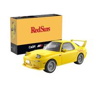 CaDA Initial D Yellow Mazda RX7 FD3S Car - 66 pièces Brique Model Kit C55017W