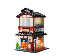 CaDA Jeu de construction Bistrot Izakaya Japonais 1195 pièces LED inclus Dès 14 ans
