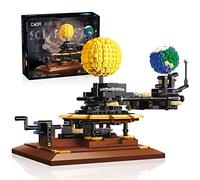 CaDA Jouets de Construction du Système Solaire, 865 Pièces de Jouets de Construction du Système Solaire en 3D avec Disque de Mois,Jouet STEM Parfait pour Les Enfants de Plus de 8 Ans