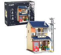 CaDA Kissaten C66010W Kit de construction de briques 1200 pièces | Modèle d'un café à thé japonais avec détails intérieurs et extérieurs