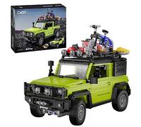 CaDA Master C62001W Briques de serrage pour voiture 1:12 Suzuki Jimny Sportwagen Grand modèle de véhicule tout-terrain compatible avec Lego Cars-1803PCS