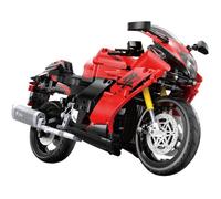 CaDA - Jeu de construction - Moto Suzuki Hayabusa - Échelle 1:6 - 1043 pièces - Dès 8 ans - Rouge