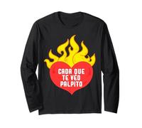 CADA Que Te veo, palpito Funny Love Heart Sayings Quote Manche Longue