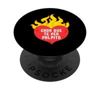 CADA Que Te veo, palpito Funny Love Heart Sayings Quote PopSockets PopGrip Adhésif