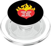 CADA Que Te veo, palpito Funny Love Heart Sayings Quote PopSockets PopGrip pour MagSafe