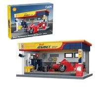 CaDA Shell Maintenance Service Station - 330 pièces Maquette Brique Kit C66034W