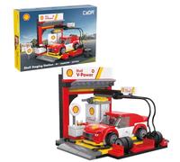 CaDA Shell Pit Stop Station de mise en scène - 237 pièces modèle brique kit C66035W
