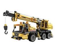 CaDA Jeu de construction Camion-grue 658 pièces Jaune pour enfants