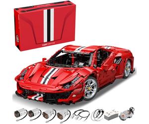 CADA Voiture de Sport Technique Master C61042w 488, Module de pièces 1: 8 3187 Voiture de Course et télécommande avec Moteur électrique