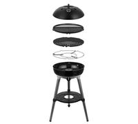 CADAC Carri Chef 40 BBQ / Grill2Braai Combo 30mBar - Comprend un support de poêle, un barbecue, un Grill2Braai, un couvercle avec thermomètre et un sac de transport pratique - Noir - Vert - Barbecue