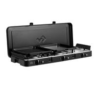 CADAC - 3 Cook Turbo FFD Deluxe - barbecue - Barbecues portables - Surface de cuisson en acier inoxydable - Incl. Housse de protection - Camping - Les incontournables du barbecue - Noir