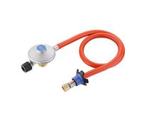 Cadac Régulateur de Pression EN417 30mBar - Plastique - Caoutchouc - Métal - Équipé d'un Volant pour Un desserrage et Un Serrage faciles. - Gris - Orange - Barbecue