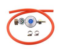 Cadac Régulateur de Pression Universel avec trop-Plein 30mBar - Caoutchouc - Métal - avec soupape de sécurité pour surpression - Gris - Bleu - Orange - Barbecue
