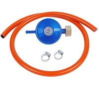 Cadac Régulateur de Pression Universel avec trop-Plein 30mBar - Caoutchouc - Métal - avec soupape de sécurité pour surpression - Gris - Bleu - Orange - Barbecue