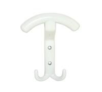 CADAP - Crochet contemporain laqué blanc - CADAP - CR001/5S