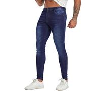 CadaSor Jean skinny pour homme, super extensible, coupe ajustée, pantalon classique à jambe fuselée, Bleu 2207, 42