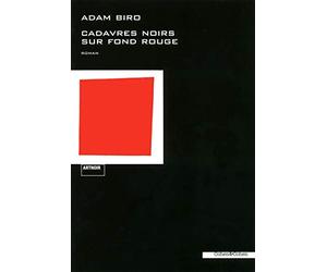 Cadavres noirs sur fond rouge