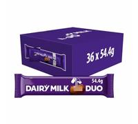 Cadburry Dairy Milk Duo, 36 x 54,4 g Extra Smooth & All Time Favourite Classic Dairy Milk Duo| NAEM