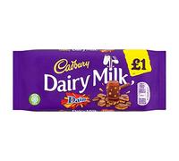 Cadbury Barre de chocolat 120 g (lairy Milk Daim)