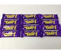 Cadbury - Barre de chocolat Twirl - lot de 12 barres de 43 g