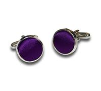 Cadbury Boutons de manchette en argent pour homme Violet, standard, Argent, Cadbury Violet
