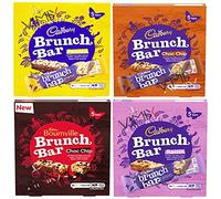 Cadbury Bournville Brunch Choc Chip Bars, barres de céréales Choc Chips Crispies un filet de miel et trempées dans du chocolat noir, 5 x 28 g (lot de 1)