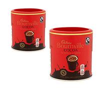 Cadbury - Cacao Bournville - lot de 2 boîtes de 125 g