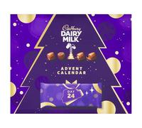 Cadbury Calendrier de l'Avent festif au chocolat, comprend 23 morceaux de chocolat et 1 barre, parfait pour votre compte à rebours de Noël, 348 g (lot de 1)