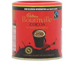 Cadbury Commerce Équitable Poudre de Cacao Bournville 125 g - Lot de 6