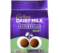 Cadbury Dairy Milk Boutons géants au chocolat avec une touche de menthe, sachet de 110 g