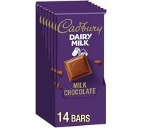 CADBURY DAIRY MILK Milk Chocolate Bar (3.5-Ounce, Pack of 14)