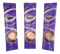 Cadbury Instant Hot Chocolate Fairtrade (28g), idéal pour un usage domestique, bureau, travail, cuisines partagées et étudiants, pack de 50
