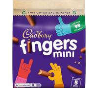 Cadbury Mini Fingers Sac à biscuits 96,5 g