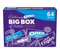 Cadbury & OREO Grande boîte de friandises, 64 chocolats et collations assortis, 1790 g (lot de 1)