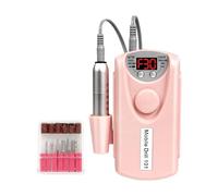 cadciehe Perceuse à ongles 30 000 tr/min, lime électrique rechargeable sans fil avec écran LCD 6 bits pour le polissage des ongles, façonnage, élimination callosités, salon de manucure, pédicu